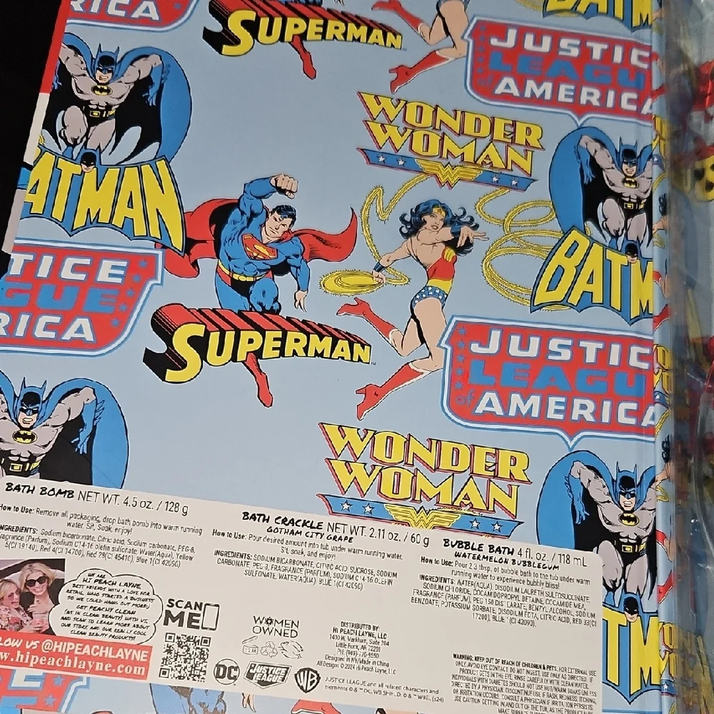 Justice League of America Superhero Bath Set